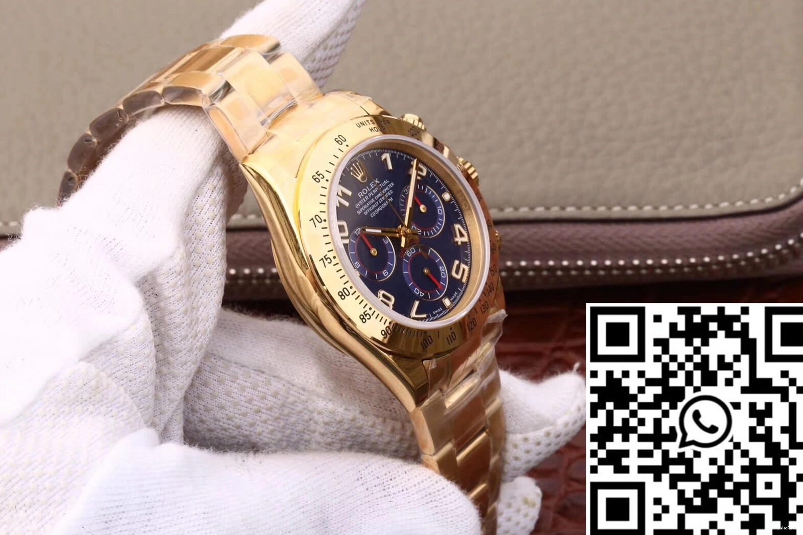 Factory Gold JH Dial Daytona 116528 Full Blue Rolex Cosmograph 0806